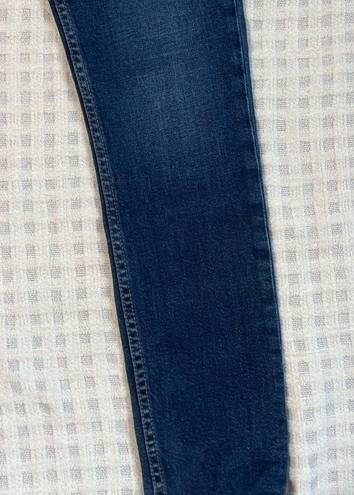 RE/DONE  COMFORT STRETCH HIGH RISE CROP JEAN IN MIDNIGHT BLUE