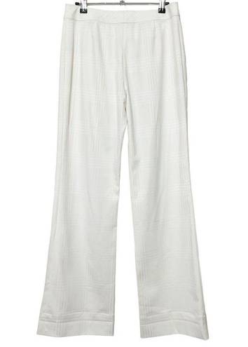 St. John NWT  Collection Fashion Fit Wide Leg Trouser Pants Off White Women’s 6