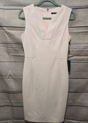 Tommy Hilfiger Pink V-Neck Sleeveless Knee-Length Women's Sheath Dress Size 6