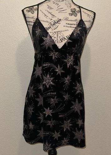 Victoria's Secret Victoria’s Secret velvet shooting stars slip chemise nightie women’s size small