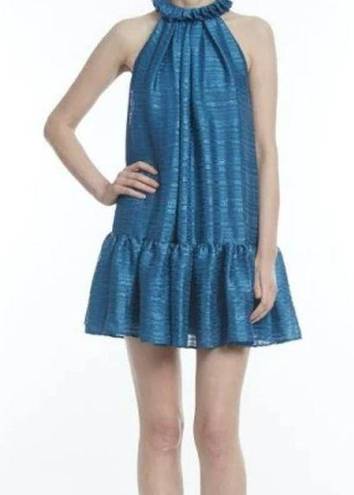 Badgley Mischka NWT Belle  Willa Halter Ruffled Tiered Mini Dress 8