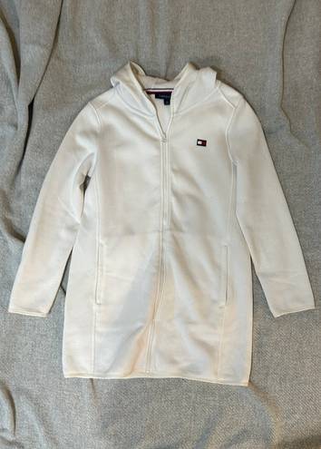 Tommy Hilfiger Women’s Long Fleece Zipped Hoodie Jacket