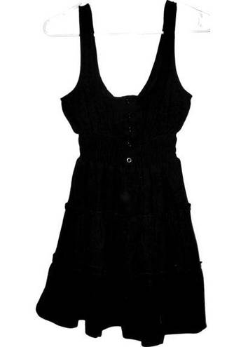 Urban Outfitters Women's  Black Cotton Casual Tank Top Shorts Romper Dress Size S