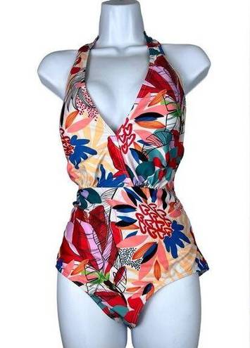 Modcloth  bright tropical print one piece size medium