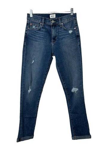 Hudson Jeans Hudson NATALIE Midrise Slim Boyfriend Crop Distressed Jeans Women's 25 NEW