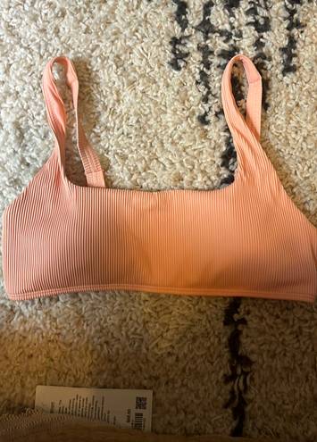 Roxy Peach Colored Bikini Top