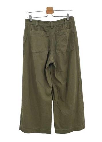 Everlane  The Wide-Leg Crop Pant in Green Size 6