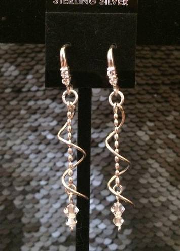 Swavorski Swarovski & Sterling Silver CZ Earrings