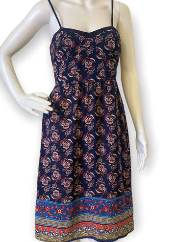 Xhilaration Paisley & Floral Print Ruched Bodycon Dress