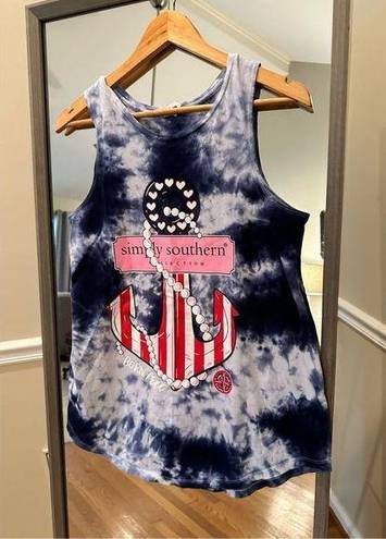 Simply Southern  Anchor Tank Top Size Large