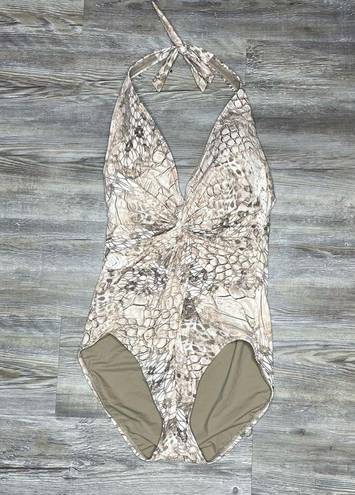 Coco reef Contours by  Women's Jewel Twist Bra Sized One Piece Swimsuit sz 12/36D