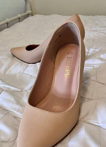 Nature Backs BUEUPU Nude Pointed Heels 3”