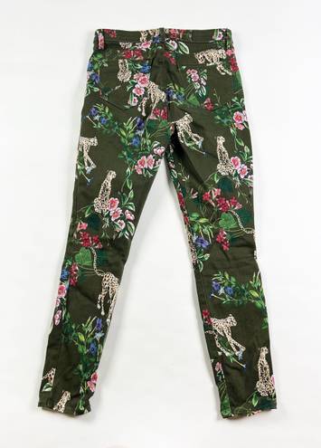 L'AGENCE  Margot High Rise Skinny Floral Leopard Animal Print Jeans Pants 27