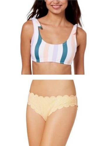 Jessica Simpson Mixed Brands Bikini 2 Piece Bathing Suit Hula Honey Top  Bottom