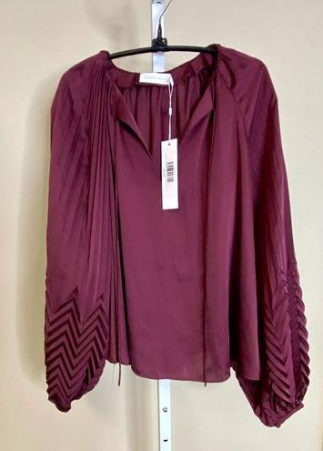 Mulberry Jonathan Simkhai NWT Wanda Pleated Detail Top in  Size 0