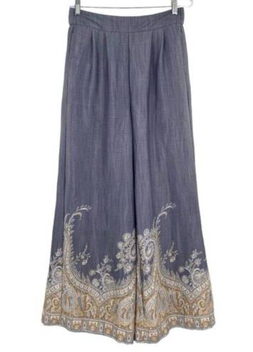 Wonderly  Wide Leg Pants Paisley Border