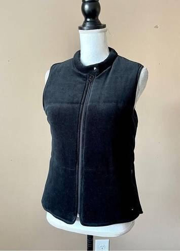 Tommy Hilfiger  | Black Velour Puffer Vest Sz L