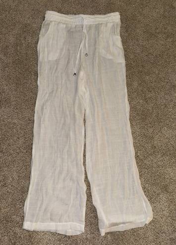 White Beach Pants Size M