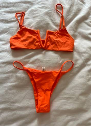 Zaful Cheeky Orange Bikini Set