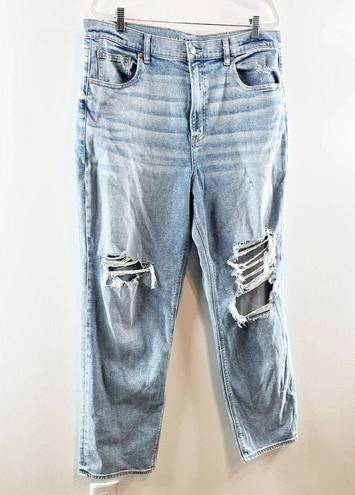 American Eagle  Outfitters Highest Rise 90's Distressed Boyfriend Jeans Blue 18R