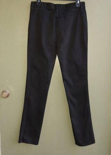 Krass&co Lauren Jeans . Ralph Lauren Black Jeans Golden Zip Front Pockets Size 4