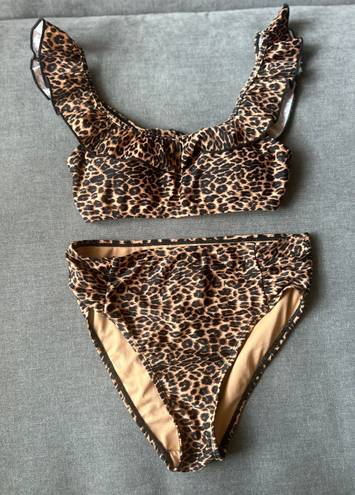 Cabana Del Sol 2-Piece Animal Print Bathing Suit