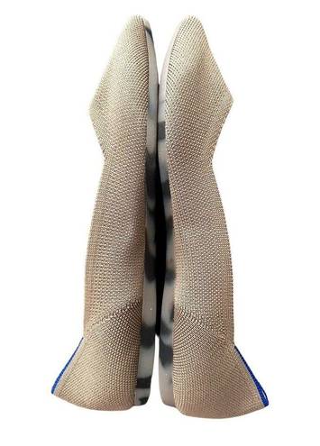 Rothy's Rothy’s The Pointy  Ecru Beige Tan Slip On Flats Tortoise Sole Women’s Size 9