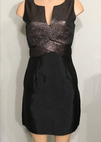 Trina Turk  bronze metallic and black dress. NWOT