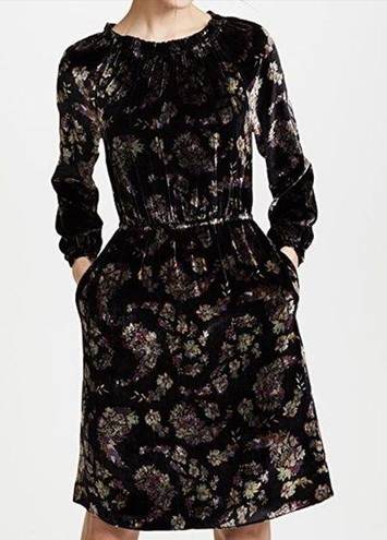 Rebecca Taylor New  Jewel Paisley Velvet Dress