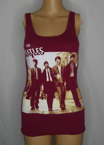 C’EST TOI The Beatles C'est Toi Scoop Neck Tank Top Graphic Band Fitted