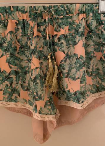 Chloe Oliver NWOT SZ M  Silk Leak Print Shorts