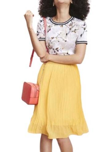 A New Day  Yellow Pleated Skirt