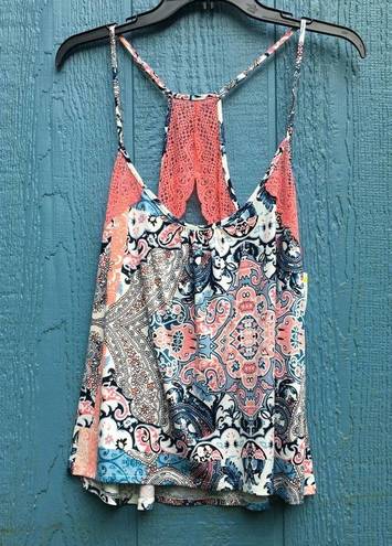 In Bloom  by Jonquil Women's Paisley Print Camisole Pajama Tank Top Large NWT
