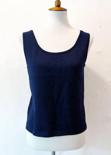 St. John  Basics Navy Knit Tank