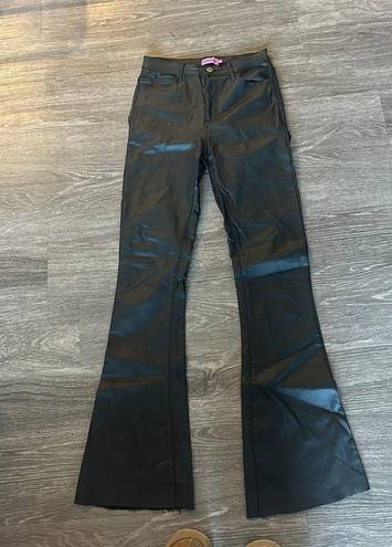 Edikted Leather Flare Pants