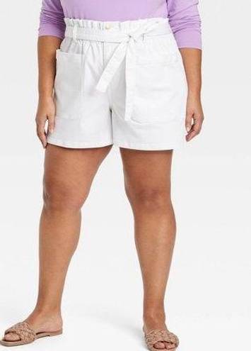 Ava & Viv Women's Paperbag Jean Shorts -