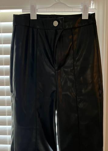 Missguided Black Leather Pants