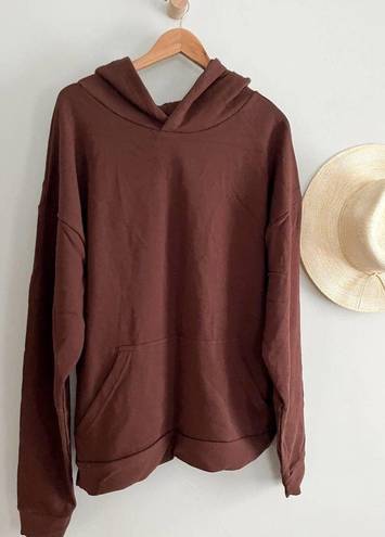 Naked Wardrobe  | Brown Soft Pullover Hoodie | Chocolate | Sz XL | NWT