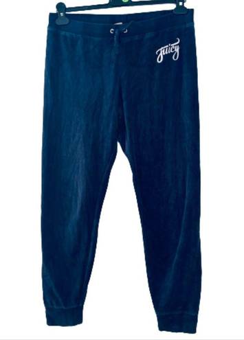 Juicy Couture Vintage  sweatpants velvet navy blue women's size M