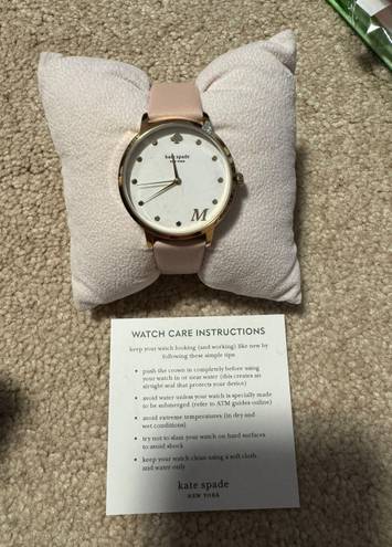 Kate Spade Wrist Watch Gold Light Pink M