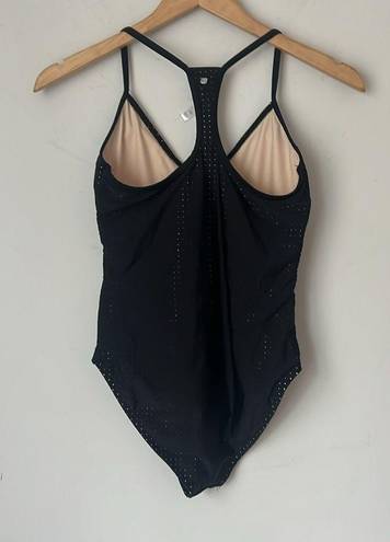 Fabletics  XS Valentina Black Mesh One Piece Swimsuit ♦️