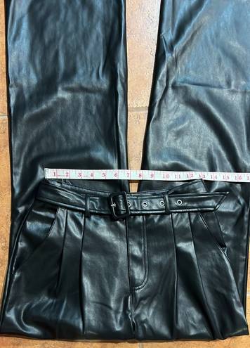 7 For All Mankind NWT faux leather wide leg pants