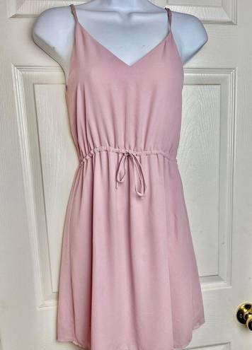 Babaton Aritzia  Casimir Pastel Pink Mini Slip Dress