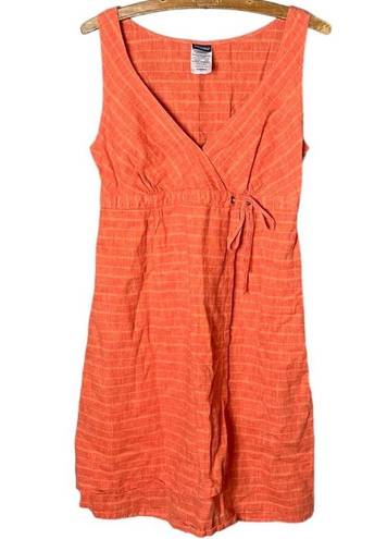 Patagonia  Women’s Island Hemp Crossover Faux Wrap Sleeveless Dress Size 4