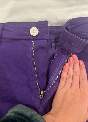 ZARA Marine Straight Jeans - Purple