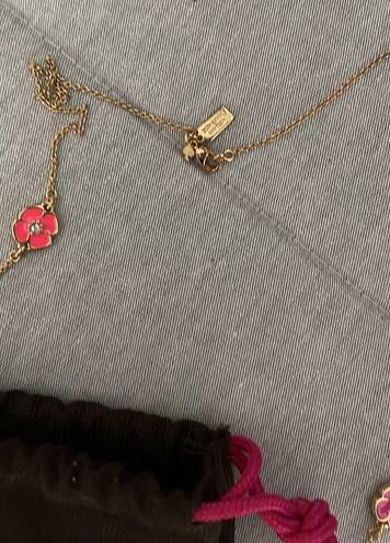 Kate Spade Two Tone Pink Flower Necklace