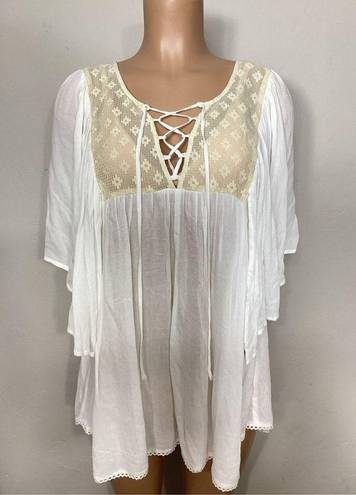 l*space New. L* white and cream lace coverup. S/XS. Retails $149