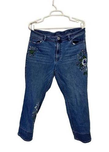 J.Jill  Denim authentic fit cropped jeans 10