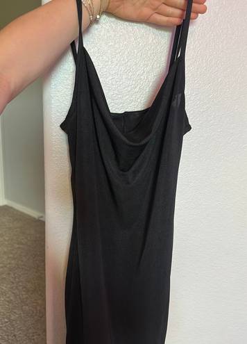 Forever 21 black cowl neck mini dress