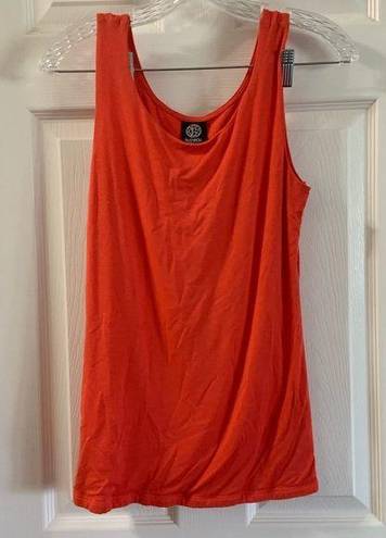 Bobeau  Orange Scoop Neck Sleeveless Tank S